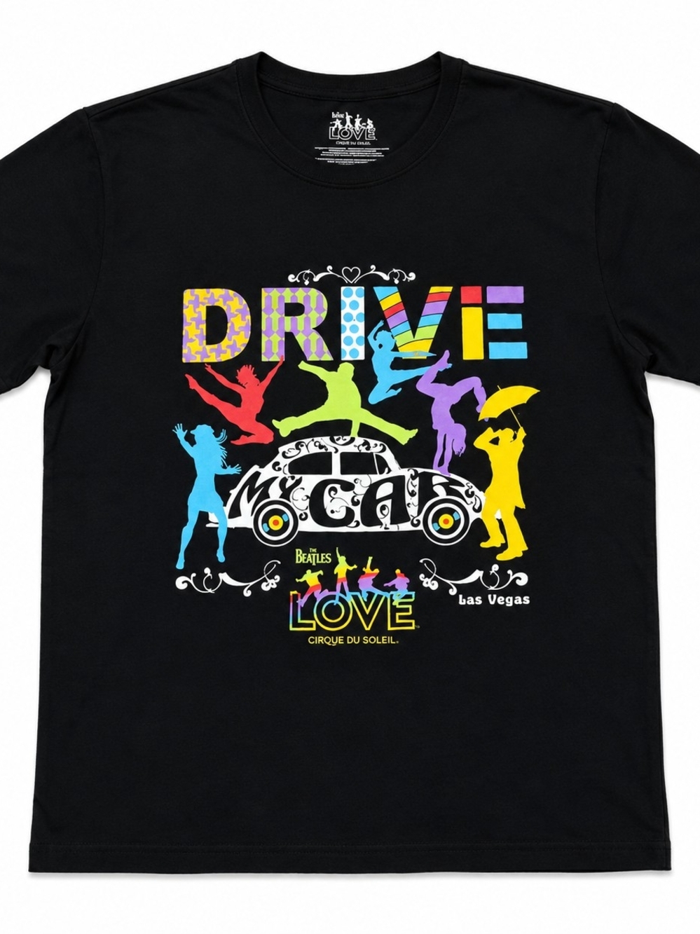 The Beatles LOVE Cirque du Soleil Las Vegas T-Shirt Men’s XXL Black Graphic